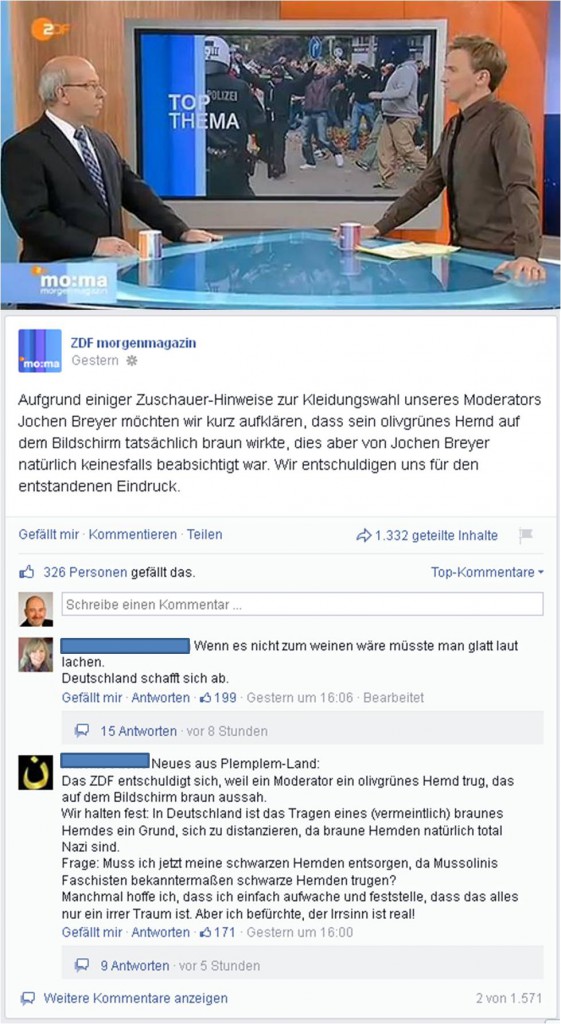 Screenshot Montage ZDF/Facebook. Quelle: privat