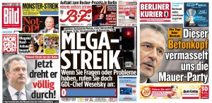 Collage Titelseitenauswahl 05.11.14. Quelle: meedia.de