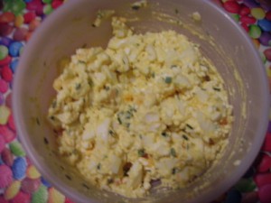 Wachteleiersalat. Quelle: privat.